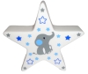 LED Stern Nachtlicht 12 cm mit Elefant und Sternen